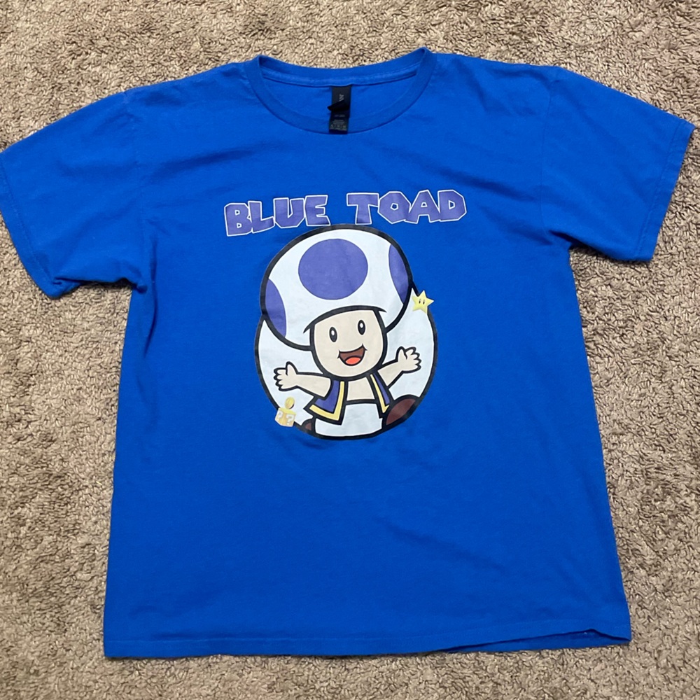 Blue Toad Graphic T-Shirt w/ Number